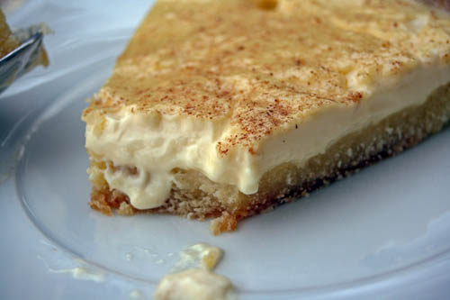 Custard tart (tarte à la custard cream)