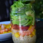 Salade en bocal (salad jar exotique)