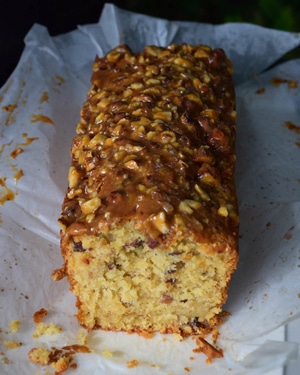 cake aux noisettes et pommes (Kentish cobnut cake)